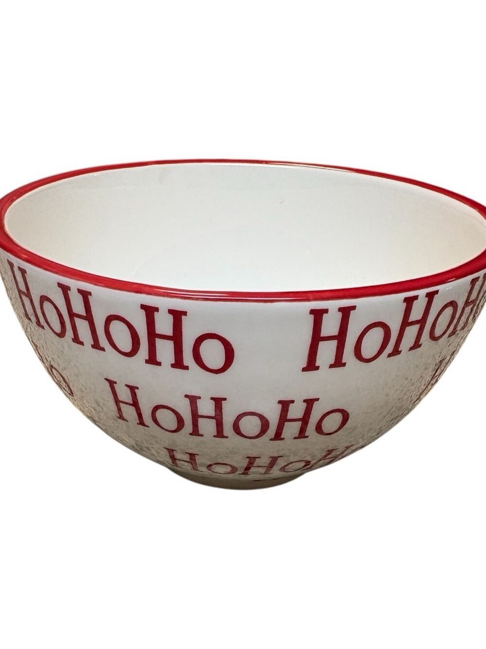 HoHoHo Christmas Serveware Bowl One Size White Red